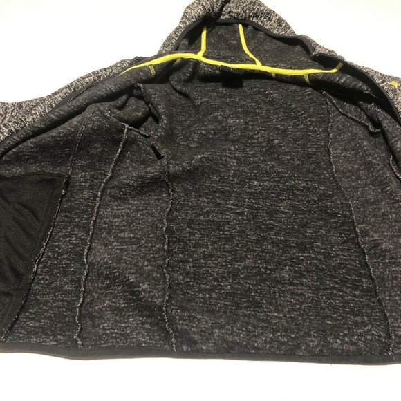 Gray Zip Up Yosemite Bear Hoodie Yellow Accents Women’s Large - Picture 9 of 12